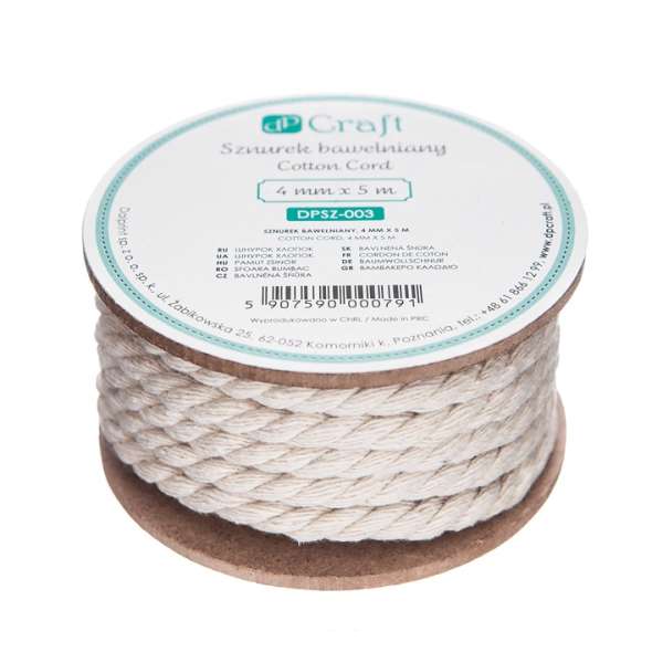 Pamut kötél 4 mm x 5 m (pamut kötél )