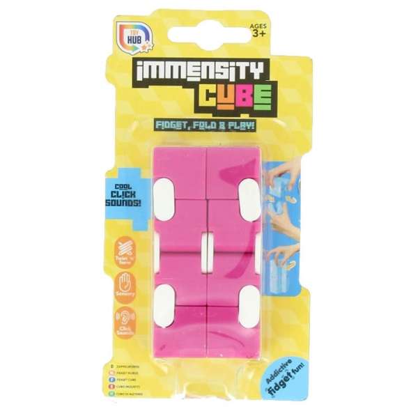 Fidget antistressz kocka | rózsaszín (antistressz immensity cube)