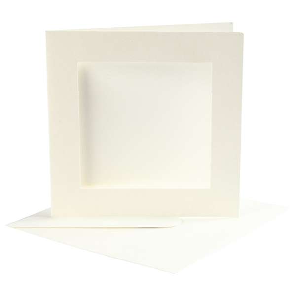 Paszpartu kártya borítékkal - 10 db (dekorálható dekorációk)