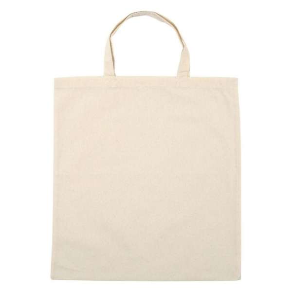 Természetes pamut bevásárló táska - 5 db (természetes táska 27,5 x 30 cm)