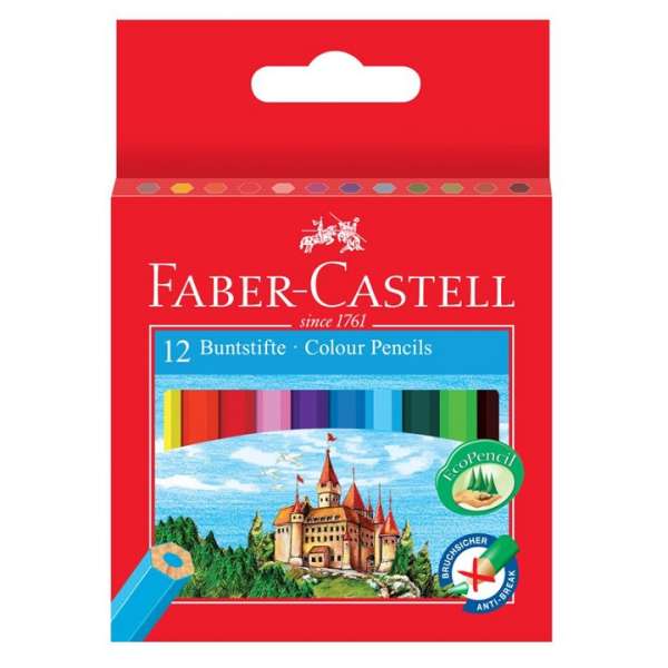 Színes ceruzák Faber-Castell / szett 12 szín (rajzceruzák)