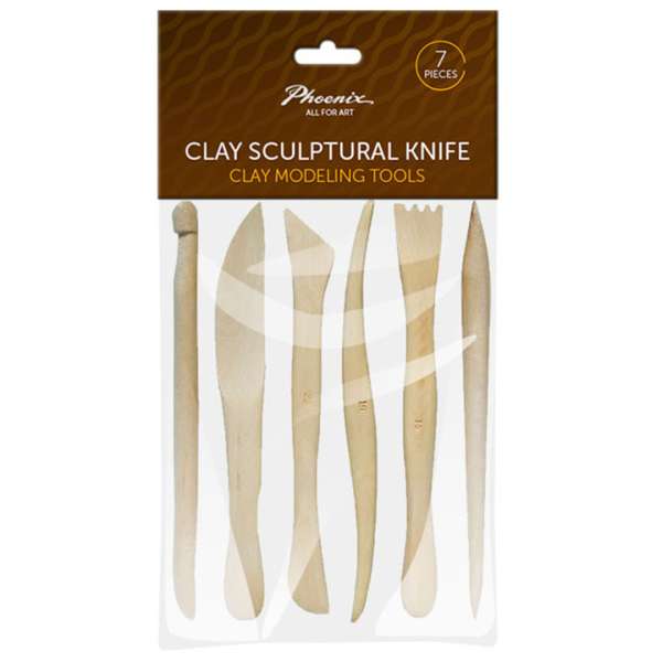 Fa modellező szerszámkészlet / 6 db (Fa modellező eszközök)