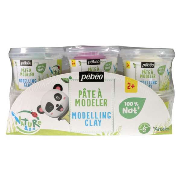 Természetes modellező gyurma Pebeo 6 x 90 g