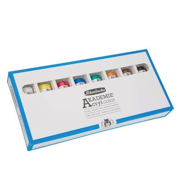 Akrilfesték készlet tubusos Schmincke AKADEMIE 8 x 60 ml (Akrilfesték)