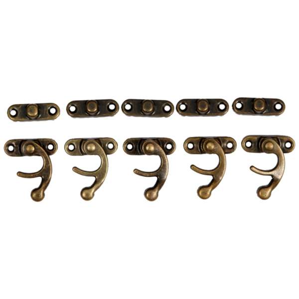 Fémkapocs bronz 2,8 x 3,3 cm - 5 db