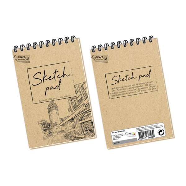 Vázlattömb Craft Sensations 11x16.5 cm – 80 lapos (Vázlattömb)