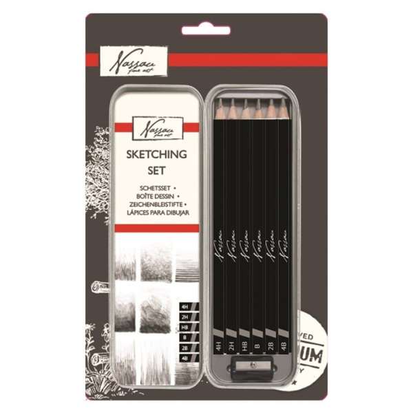 Szkiccelő készlet Nassau Fine Art 8 részes (szkiccelő készlet)