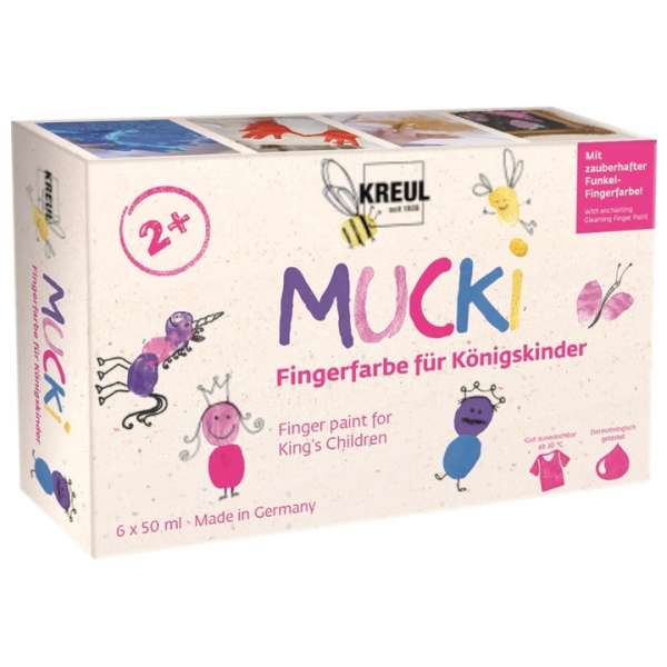 Ujjfesték készlet MUCKI lányoknak  - KREUL / szett 6 x 50 ml