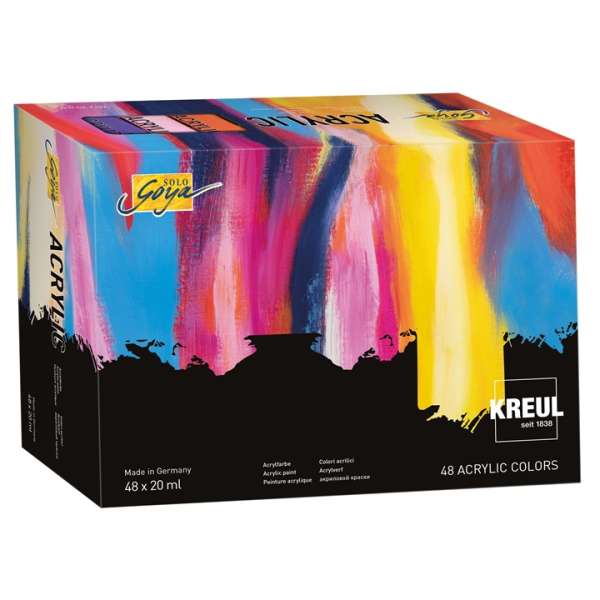 Akrilfesték-készlet Solo Goya KREUL 48 x 20 ml (akrilfestékek Solo Goya)