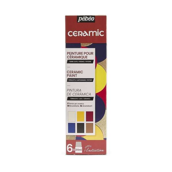 Keramid festékek Pebeo Ceramic 6 x 20 ml (hobby farby)