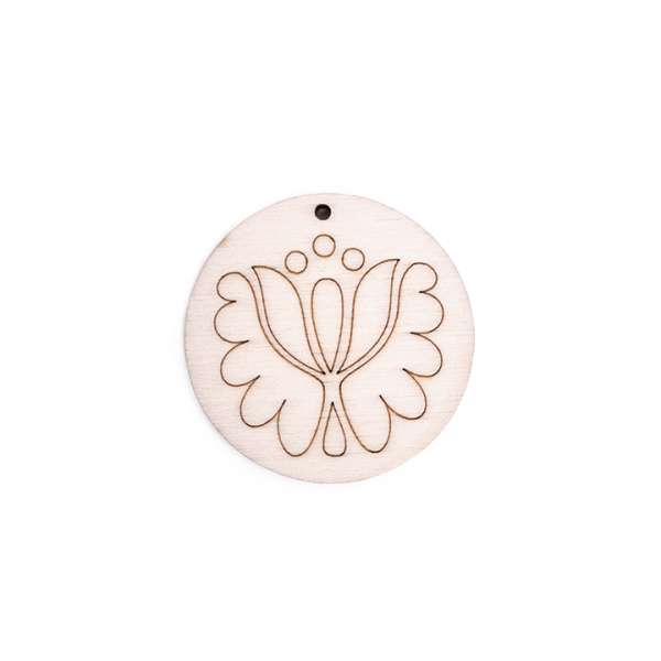 Fa félkész termék bizsu készítésre - ornamentum (Fa félkész termék -)