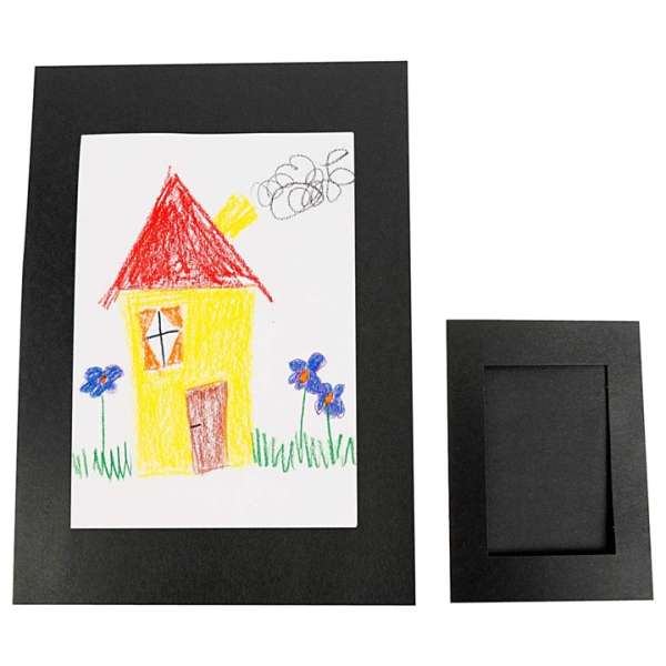 Paszpartu A4 és A6 - 120 db | különböző színek (dekoratív papír keret)