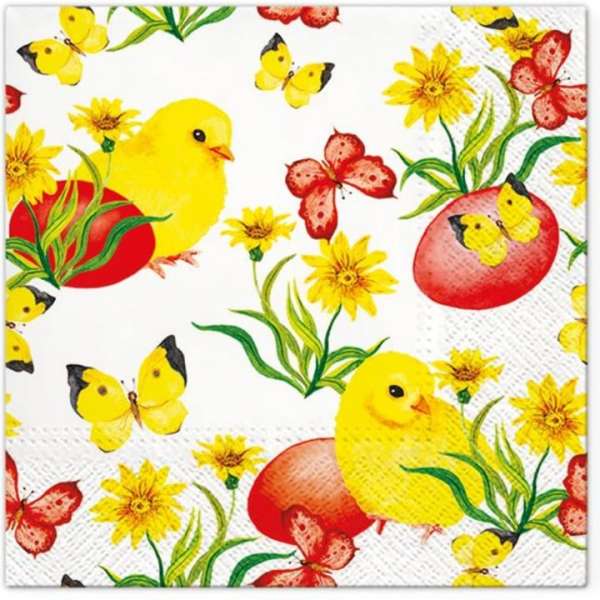Decoupage szalvéta Chicks and Butterflies - 1 db