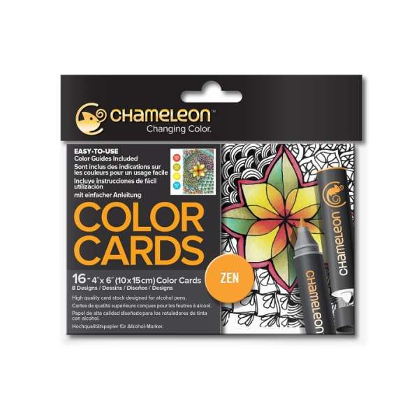 Chameleon Zen kifesthető kártyák - 16 db (kártyák color cards Chameleon)