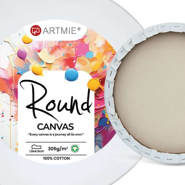 ARTMIE kerek festmény vászon kereten | different dimensions