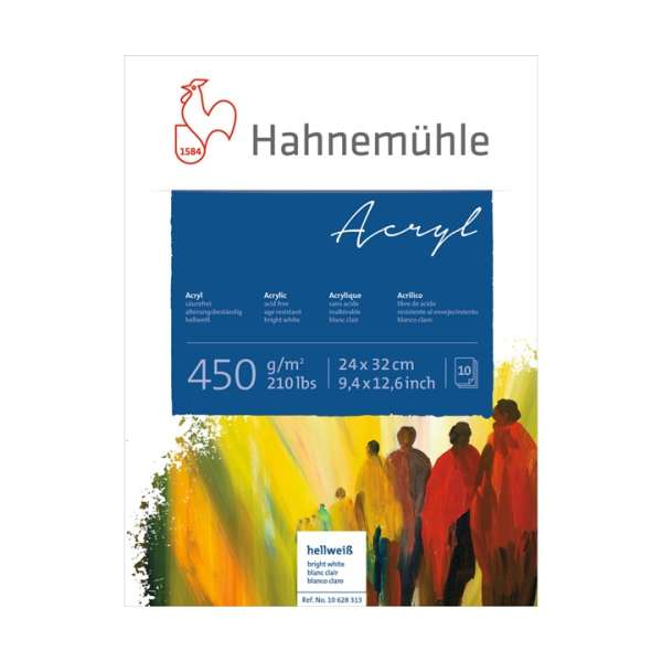 Akril jegyzetfüzet a HAHNEMÜHLE oldalról 10 lap  | different