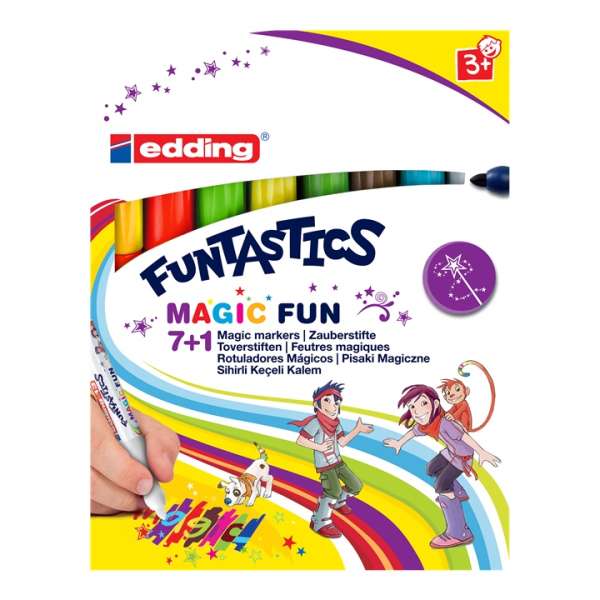 Gyermekeknek szánt jelölőkészlet EDDING FUNTASTICS MAGIC FUN