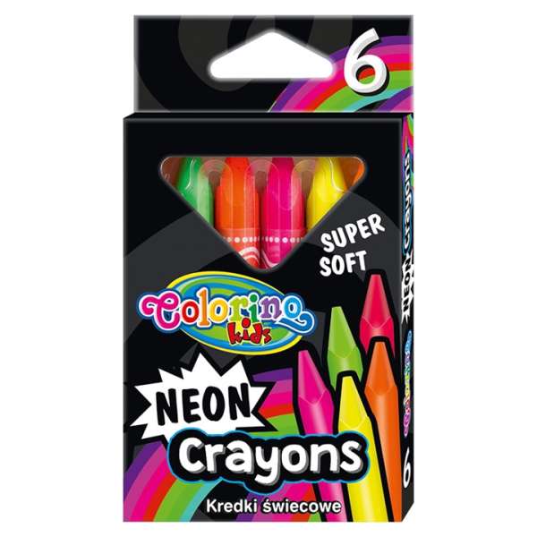 Neon viaszkréták Colorino 6 db