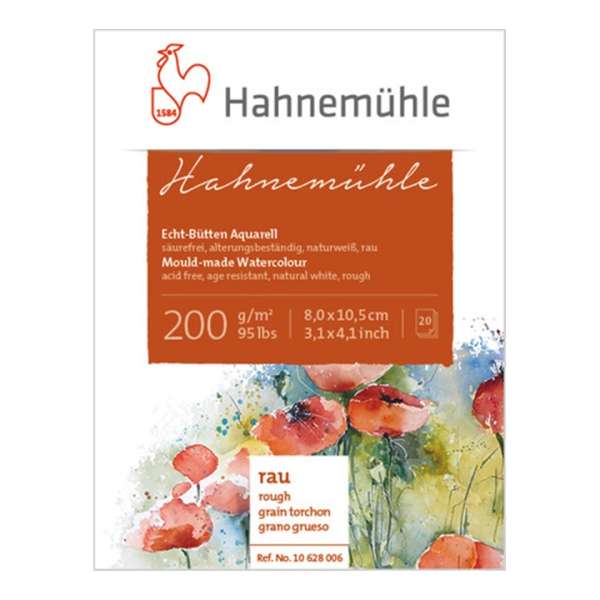 Hahnemühle durva akvarellpapír 8x10,5 cm