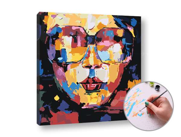 Festmény szám szerint NŐ SZEMEKKEL | low difficulty