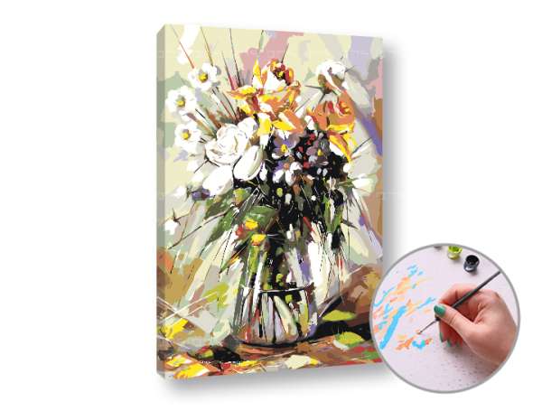 Festés a számok szerint LUCKY FLOWERS IN THE PASSION | medium