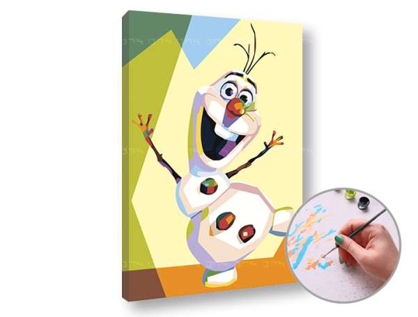 Festés a számok szerint Fagyasztott OLAF | low difficulty