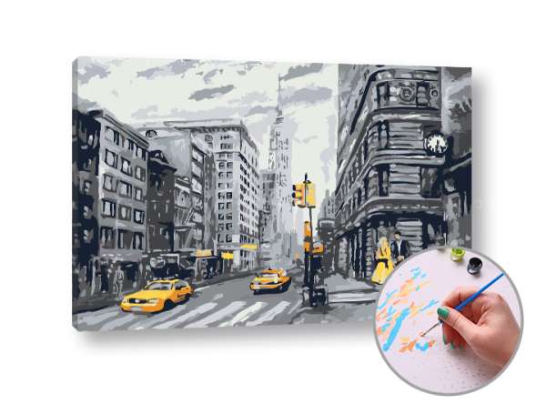 Festés számok szerint CITY LIFE | medium difficulty