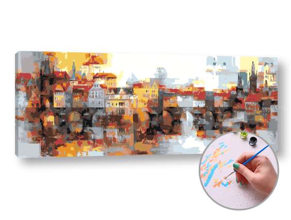 Festés szám szerint Keletre a naptól a városban | high difficulty