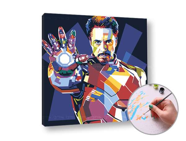 Festés számok szerint IRONMAN | low difficulty