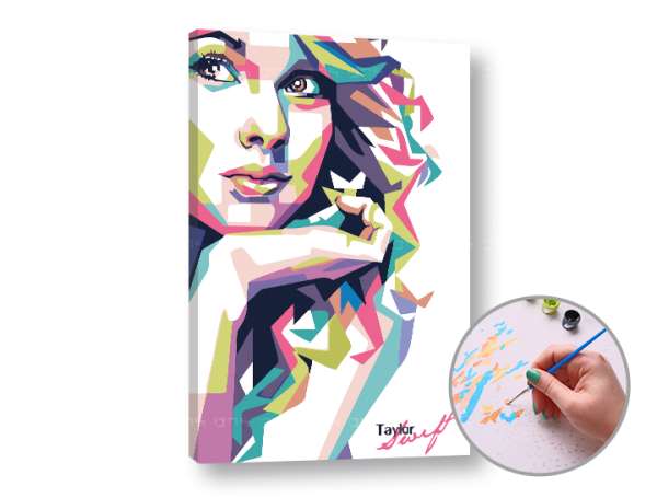 Festészet számok szerint TAYLOR SWIFT | low difficulty