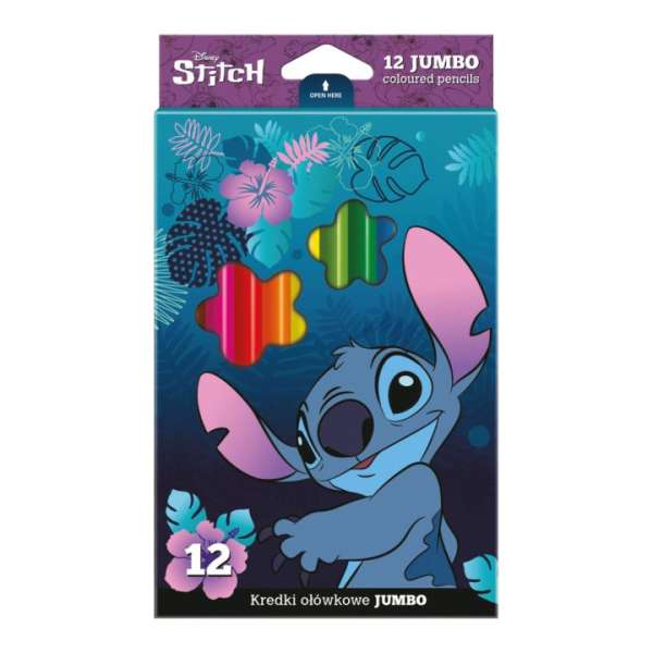 JUMBO Disney Stitch háromszög alakú zsírkréták