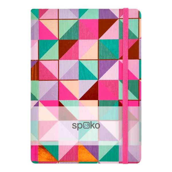 Spoko jegyzetfüzet A5 vonalas 96 oldal - színes mozaik