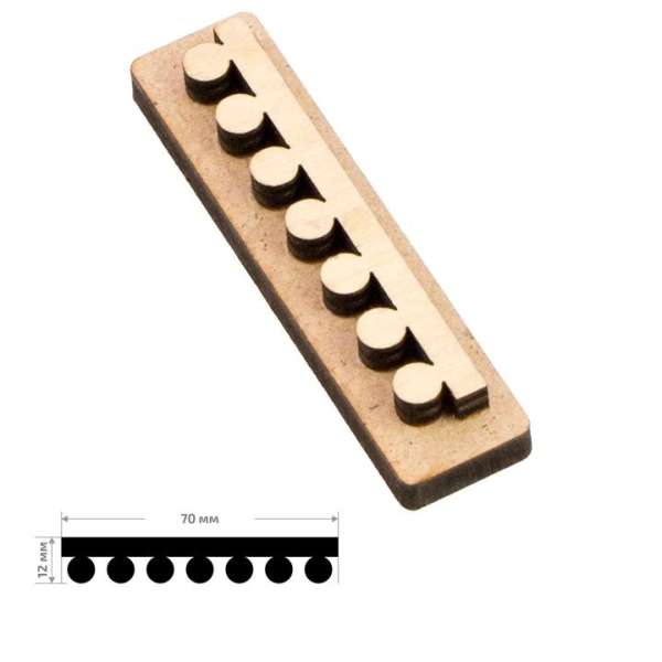 Fa bélyegző ROSA TALENT No. 8 Geometria 7x1.2 cm