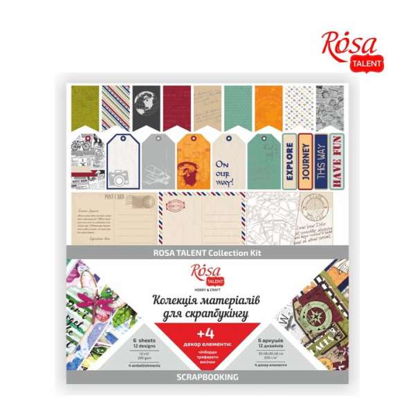 ROSA TALENT Scrapbooking papír 