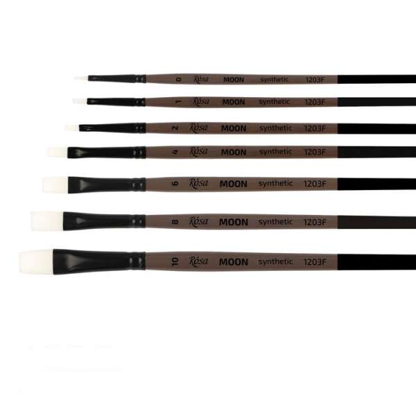 ROSA MOON 1203F szintetikus lapos kefe | Various Sizes