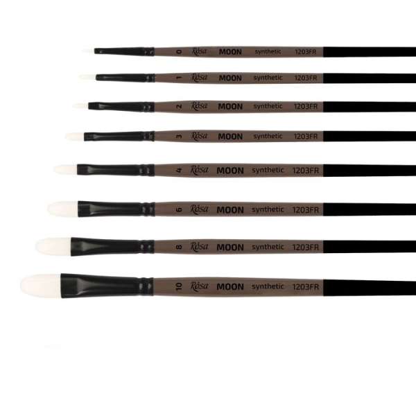 ROSA MOON 1203FR szintetikus ovális kefe | Various Sizes