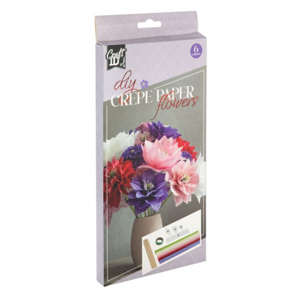 Krepp papír virág készlet