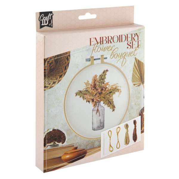 Hímzőkészlet Váza virágokkal