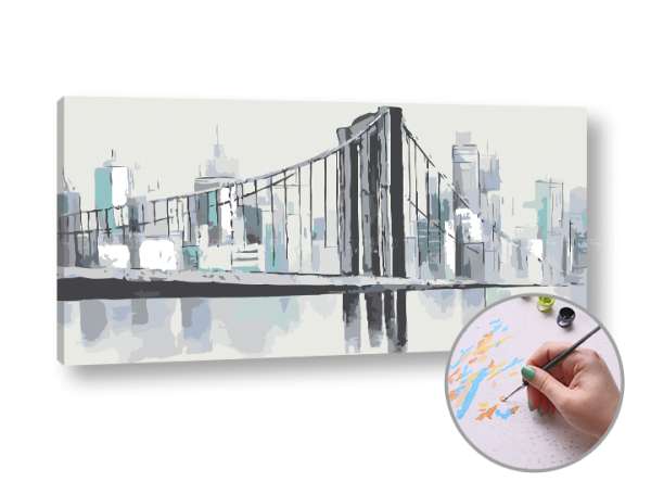 Festés a számok szerint MOST A Folyón keresztül | low difficulty