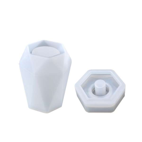 Szilikon szappanadagoló öntőforma - hatszögletű