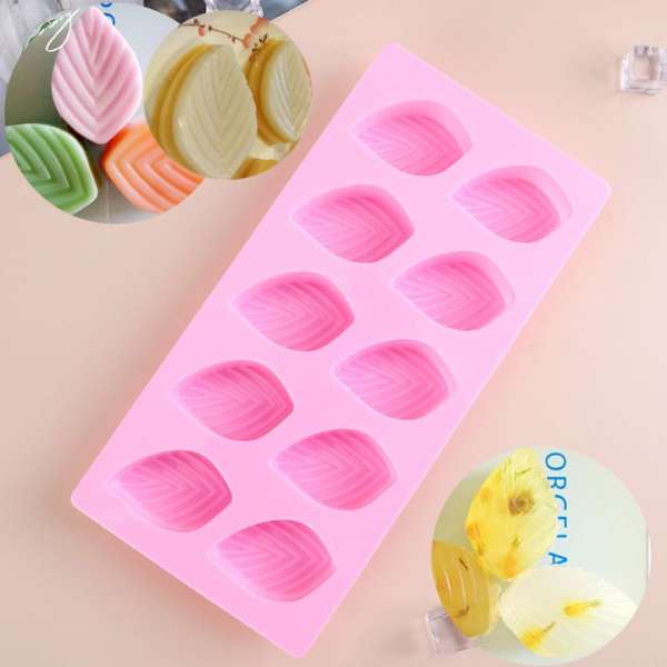 Szilikon öntőforma - levelek