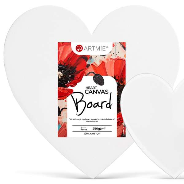 ARTMIE Szív alakú vászon kartonpapírra | Various Sizes