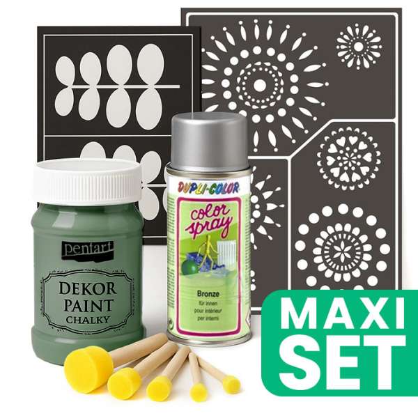 Bútorfelújító készlet ezüst sprayfestékkel - Khaki