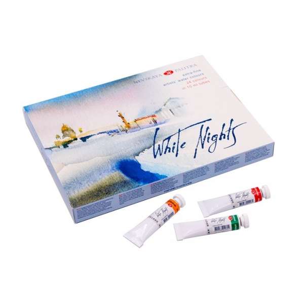 Fehér éjszakák akvarell festékkészlet tubusban