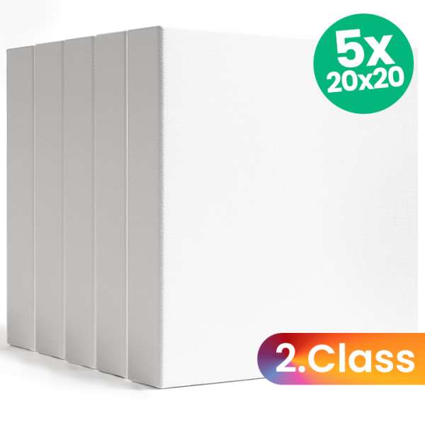 ARTMIE 3D vászon készlet - 5 darab - 2. minőség - 20x20 cm