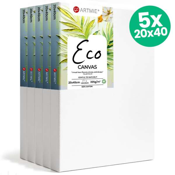 5 darabos ECO festővászon-készlet 20x40 cm