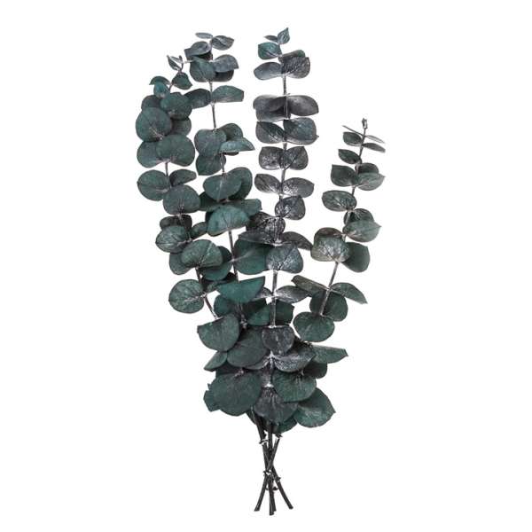Stabilizált Eukaliptusz baba kék / 4 szál, zöld, 20 cm