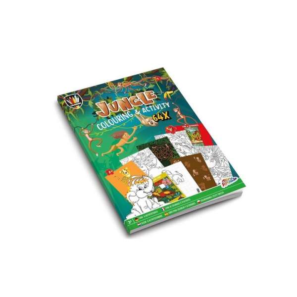 MOXY Dzsungel színező és tevékenység könyv A4 64 oldalas