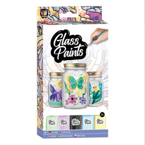 Üvegfesték készlet ecsettel 5x20 ml