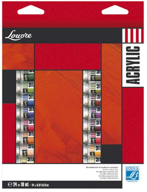 Akrilfestékek LOUVRE 24x10ml  (festőszett Lefranc & Bourgeois)